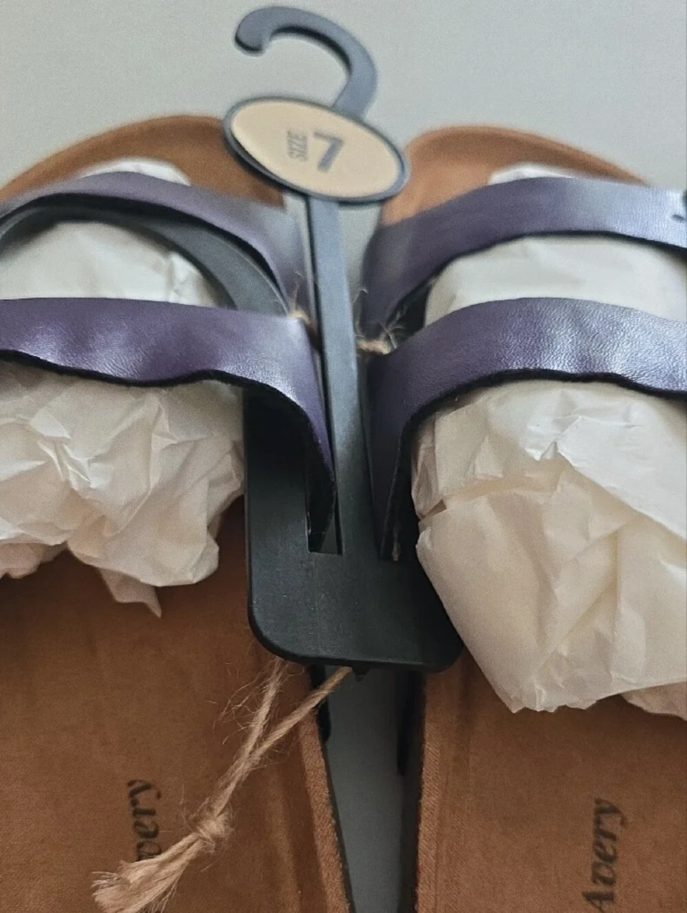 Purple Double-Buckle Slide Sandal